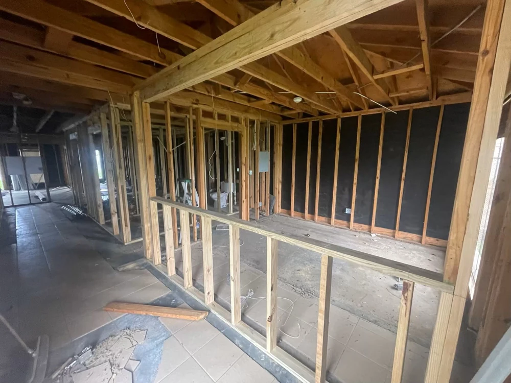 Lobby before Assess Construction renovation
